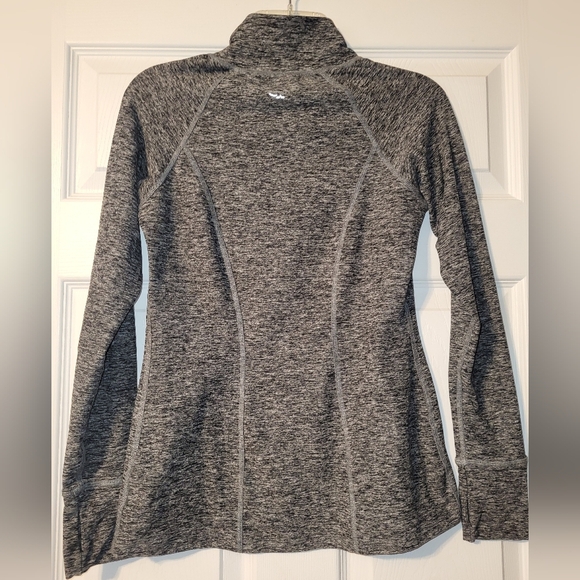 Beyond Yoga Spacedye Quarter Zip Shirt Size Small Black Gray - Picture 2 of 9